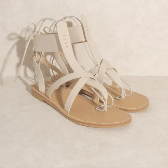 OASIS SOCIETY Blaze Lace-Up Sandal Size 8 Great Condition - Picture 8 of 16